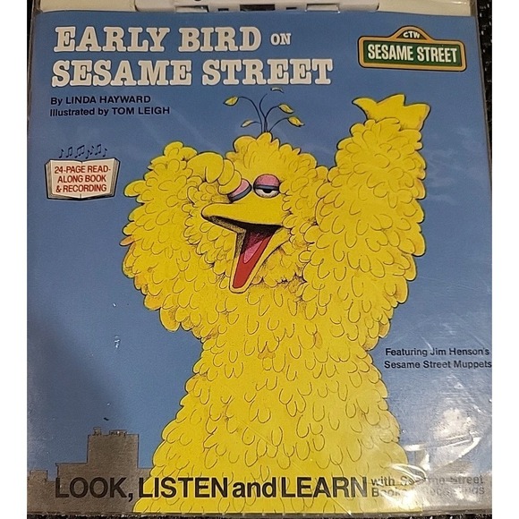 Vintage Early Bird on Sesame Street Read Along Book Story Cassette Tape Sealed - Picture 4 of 8